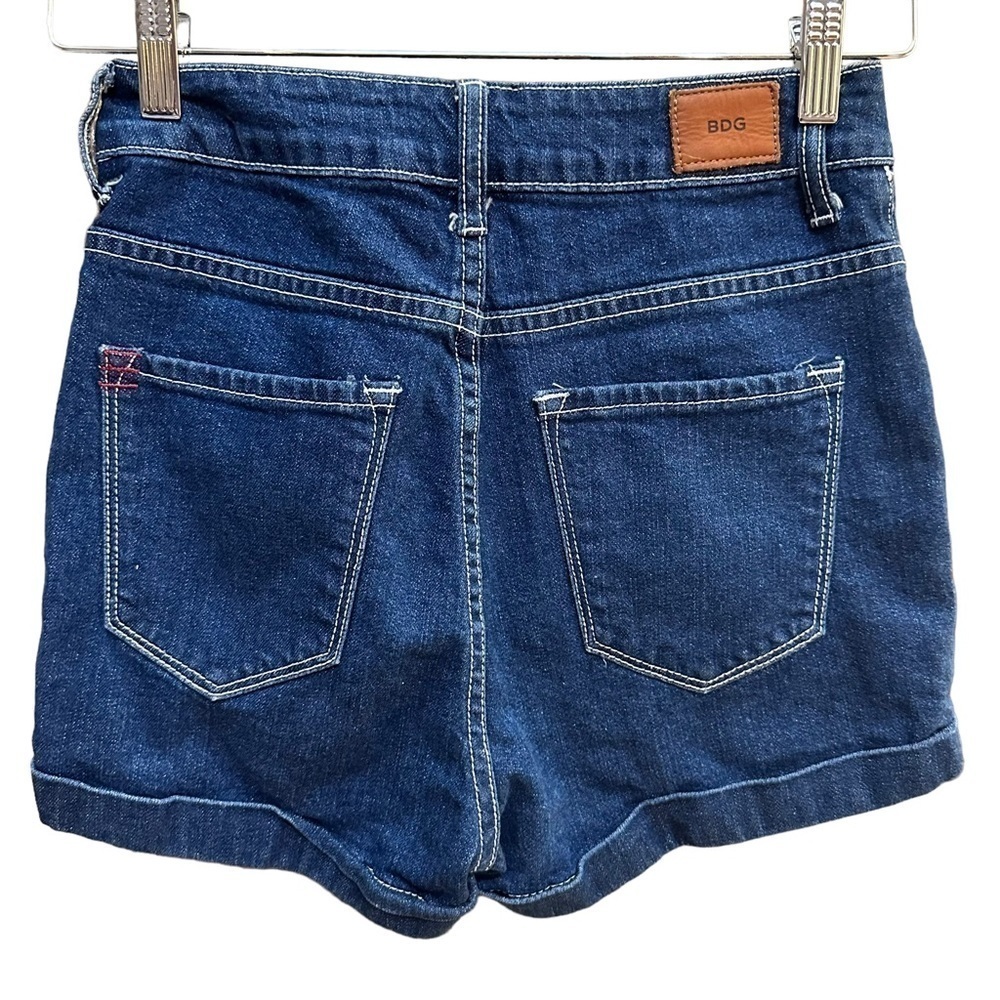 BDG Super High Rise‎ Foxy Jean Denim Shorts Button Fly Womens Size 25 - Picture 2 of 5